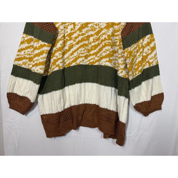 NEW Umgee Long Cardigan Sweater Womens Size Medium Oversized Open Front - Picture 7 of 11